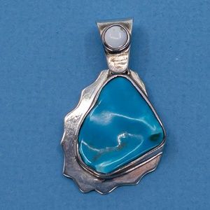 Sterling Silver and Turquoise Pendant - NWOT